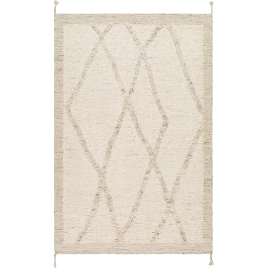 Tripoli Rug - 30939 by Surya in light grey, taupe. Made from 100% wool in a unique style.