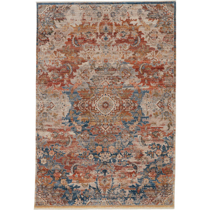 Terra TRR05 Rug by Jaipur Living in blue, orange. Made from 100% polyester in a unique style.