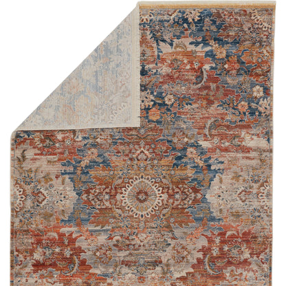 Terra TRR05 Rug by Jaipur Living in blue, orange. Made from 100% polyester in a unique style.