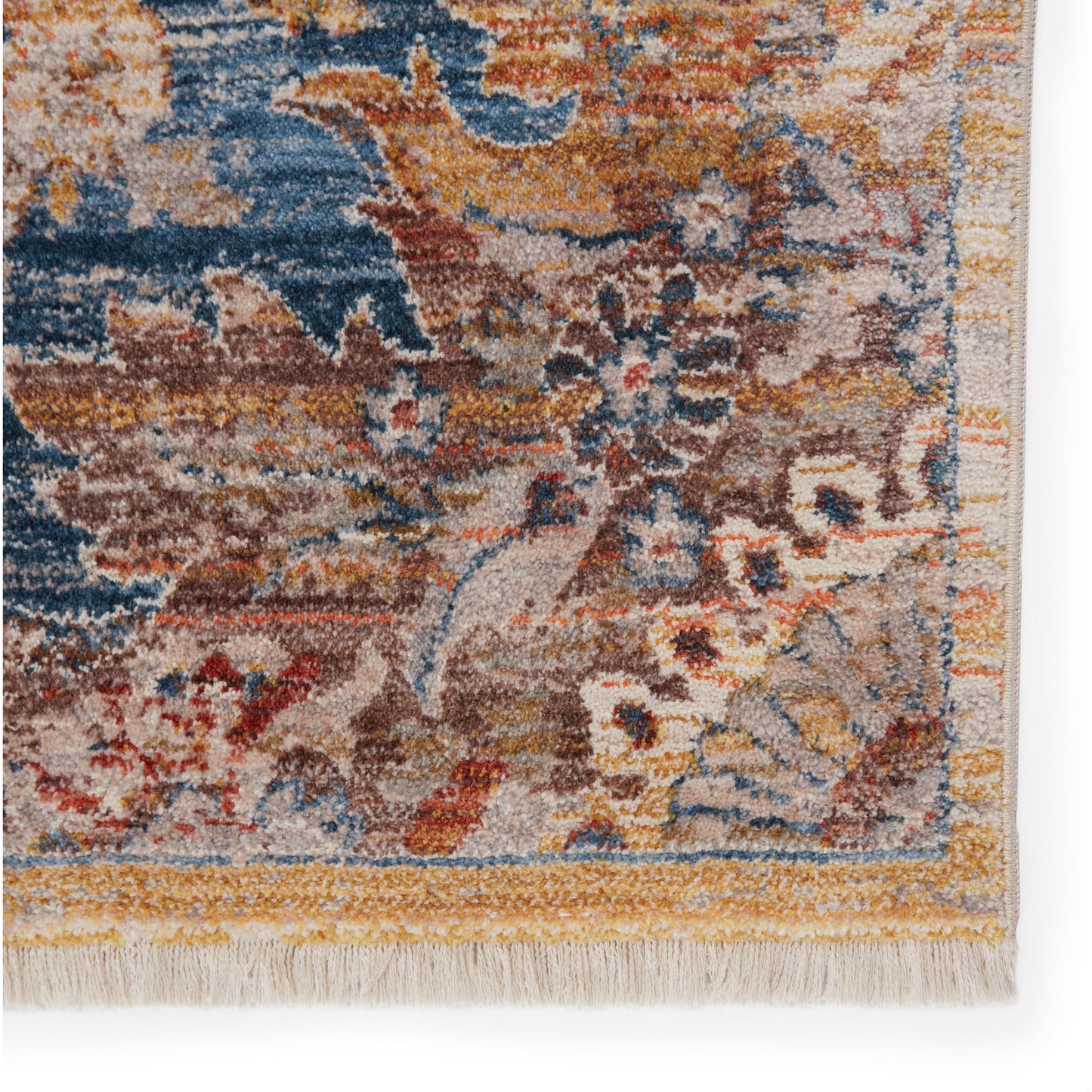 004 SI-1717792 | Closeup | Terra TRR05 Rug by Jaipur Living in blue, orange. Made from 100% polyester in a unique style.