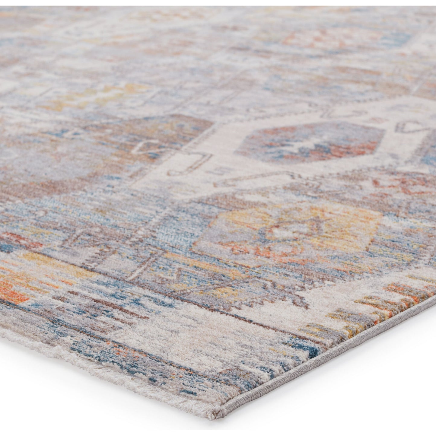 002 SI-1782300,SI-1782301 | Closeup | Terra TRR11 Rug by Jaipur Living in multicolor, ivory. Made from 100% polyester in a unique style.