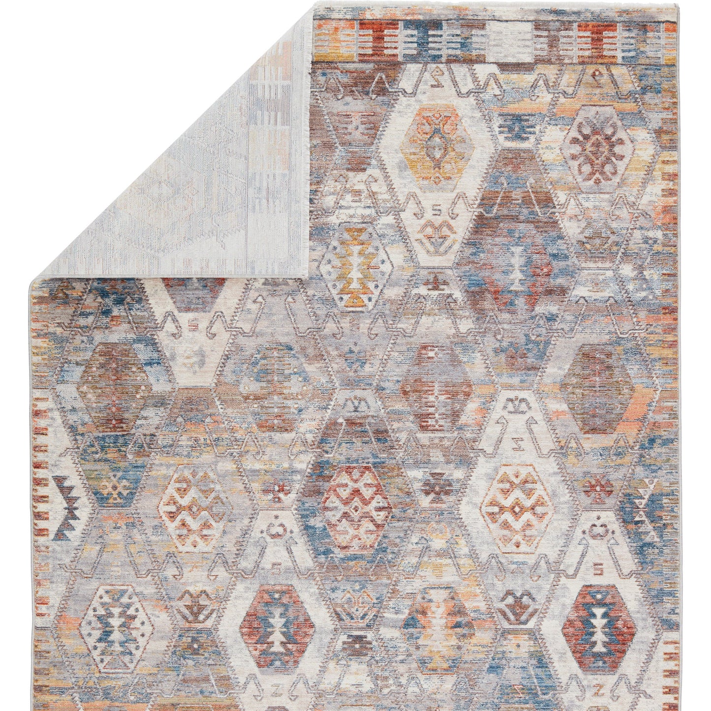 003 SI-1782300 | Closeup | Terra TRR11 Rug by Jaipur Living in multicolor, ivory. Made from 100% polyester in a unique style.