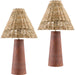 Trout Accent Table Lamp (Set of 2) by Livabliss. Made from resin, rattan in a rustic style.