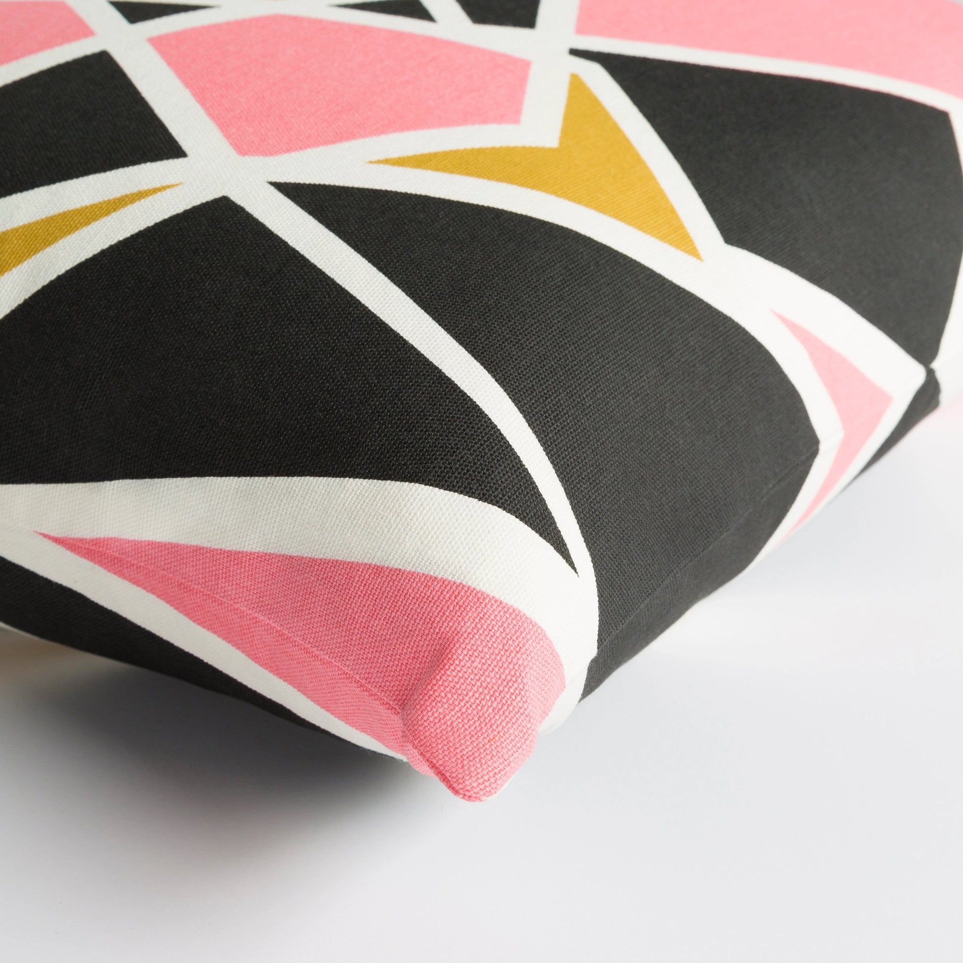 Trudy Pillow - 18663 by Surya in pink, mustard. Made from 100% cotton in a modern style.