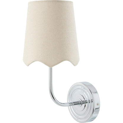 Torvi Wall Sconce by Surya in electroplated. Made from iron, linen, polystyrene in a unique style.