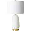 Body: White, Base: Metallic - Gold, Shade: White, Cord: Translucent