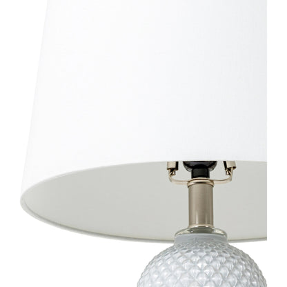 Tory - 32218 by Surya in brushedpaintedbrushed. Made from shade (outside): linen, shade (inside): polyester, body: glass, base: metal, finial: metal, harp: metal in a modern style.