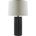 Terza Accent Table Lamp by Surya in paintedpainted. Made from ceramic, linen, resin in a unique style.