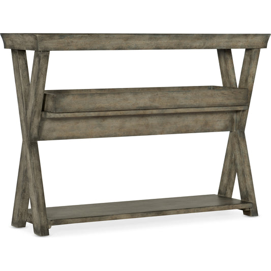 Pertuso Consulate Table by Hooker Furniture in shiitake. Made from oak veneers in a cottage & farmhouse style.