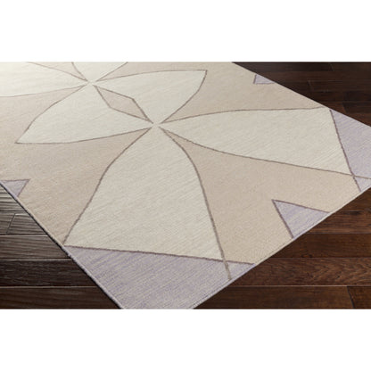Taurus One Rug - 16365 by Surya in tan, ivory, gray, lavender. Made from 100% wool in a unique style.