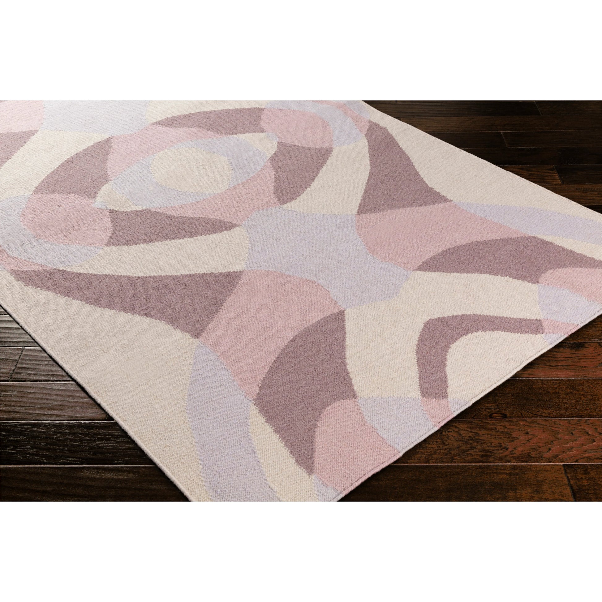 Taurus One Rug - 16366 by Surya in blush, lavender, pale pink, mauve. Made from 100% wool in a unique style.