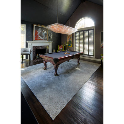 Micah Metallic Trellis Rug - 3047F by Feizy. Made from polyester, polypropylene in a unique style.