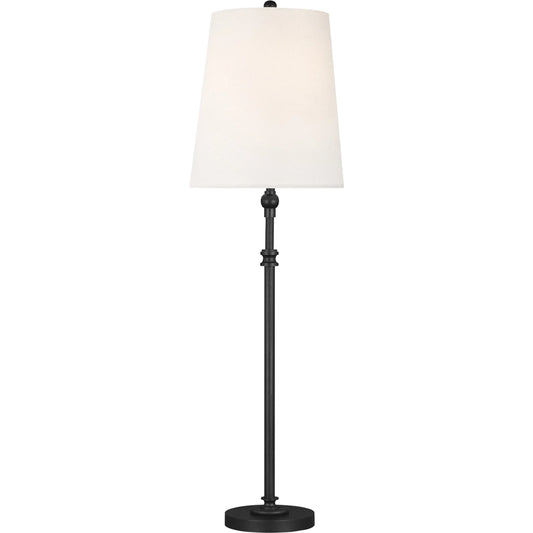 Capri Buffet Lamp by Visual Comfort & Co. in aged iron. Made from steel in a unique style.