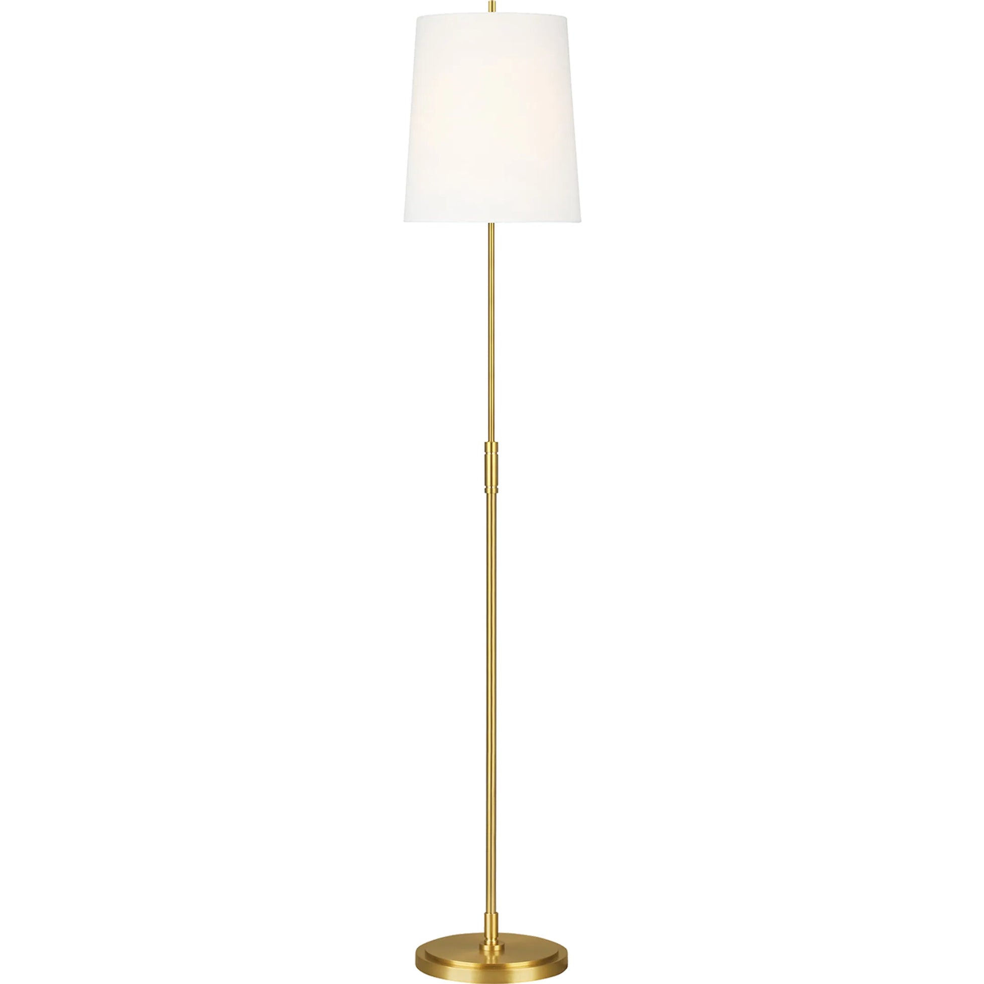 Beckham Classic Floor Lamp by Visual Comfort & Co. in burnished brass. Made from steel in a unique style.