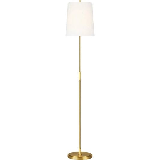 Beckham Classic Floor Lamp by Visual Comfort & Co. in burnished brass. Made from steel in a unique style.