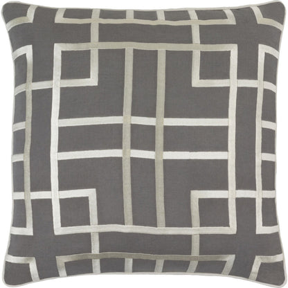 Tate Pillow - 33895 by Surya. Made from 55% linen, 45% cotton in a modern style.