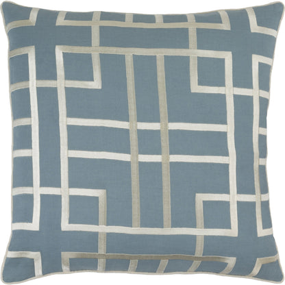 Tate Pillow - 33895 by Surya. Made from 55% linen, 45% cotton in a modern style.