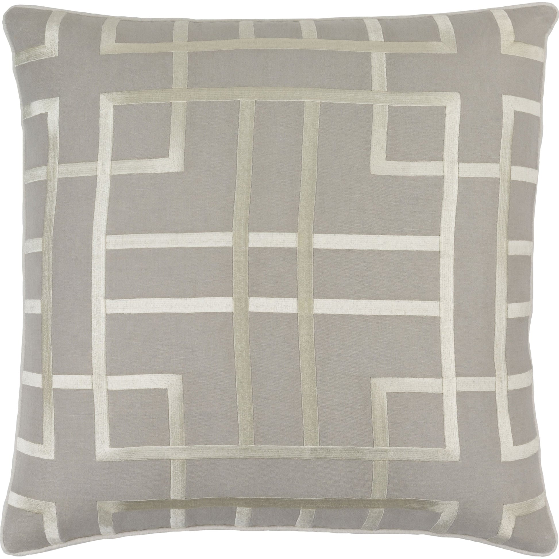 Tate Pillow - 33895 by Surya. Made from 55% linen, 45% cotton in a modern style.