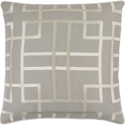 Tate Pillow - 33895 by Surya. Made from 55% linen, 45% cotton in a modern style.