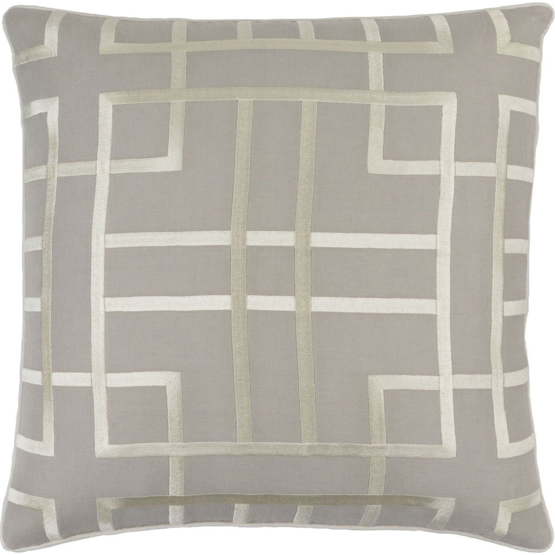 Tate Pillow - 33895 by Surya. Made from 55% linen, 45% cotton in a modern style.