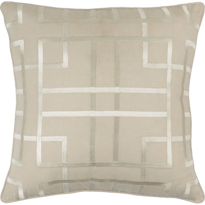 Tate Pillow - 33895 by Surya. Made from 55% linen, 45% cotton in a modern style.