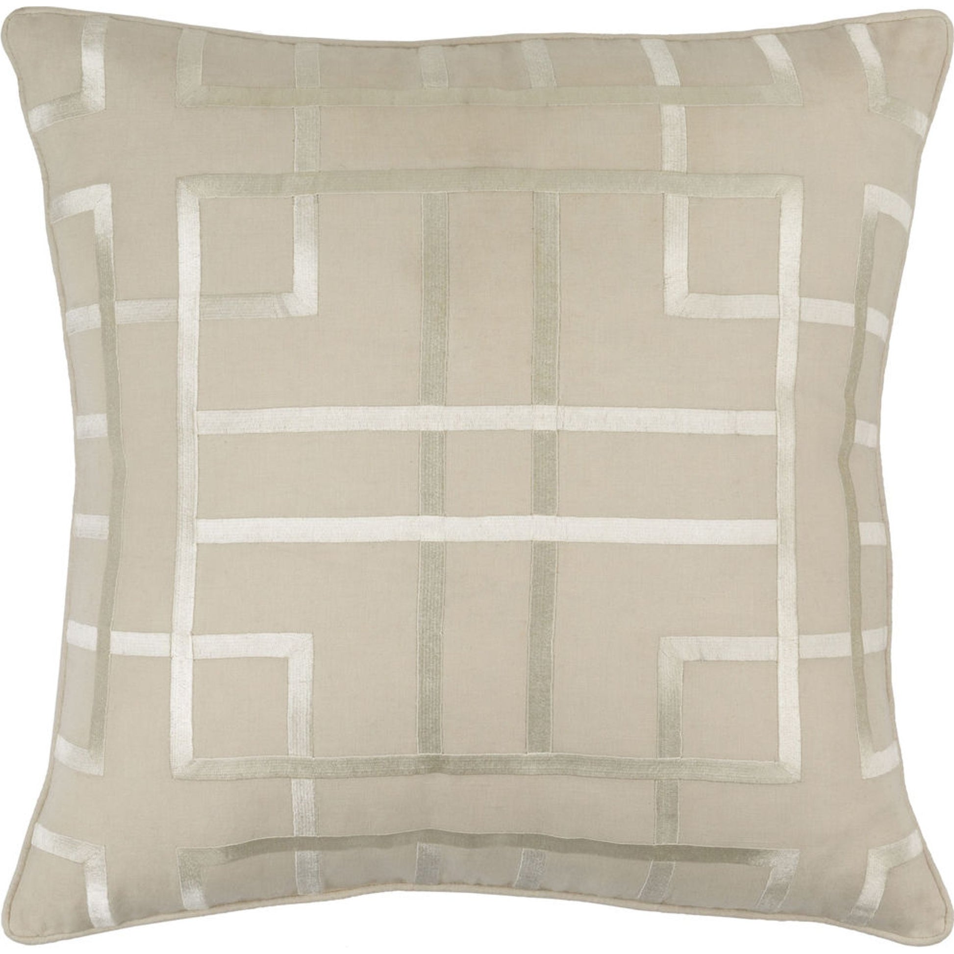 Tate Pillow - 33895 by Surya. Made from 55% linen, 45% cotton in a modern style.