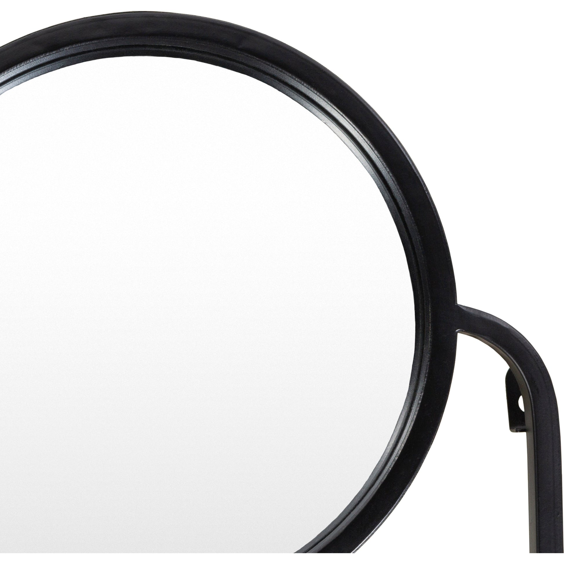 Mattie Indoor/Outdoor Mirror by Surya in black and painted. Made from metal, manufactured wood in a modern style.