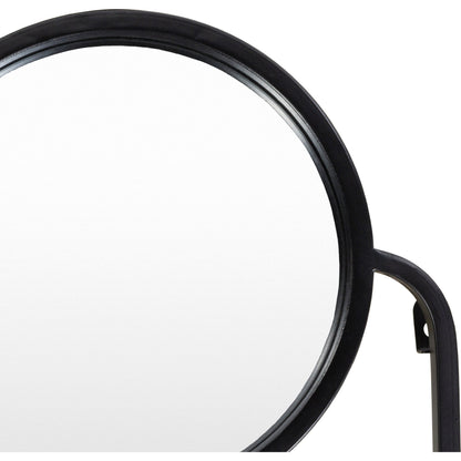 Mattie Indoor/Outdoor Mirror by Surya in black and painted. Made from metal, manufactured wood in a modern style.