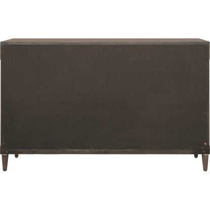 Asher Park 2 Door Server with Storage Drawer by Pulaski Furniture in piano brown. Made from eucalyptus veneers in a unique style.