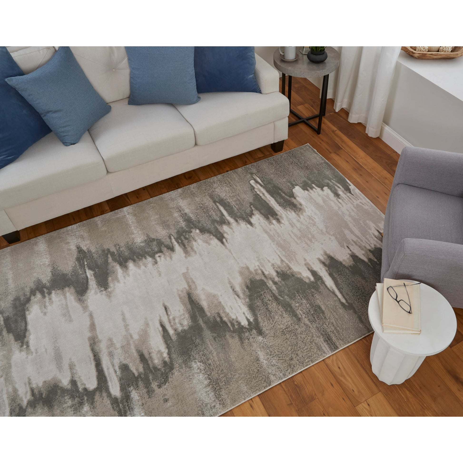 Micah Rug - 39LQF by Feizy in gray, taupe, ivory. Made from polyester, polypropylene in a unique style.