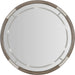 Modern Mood Round Mirror by Hooker Furniture. Made from wood, mirror in a modern style.