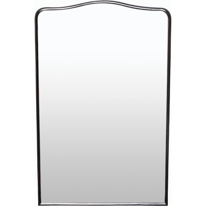 August Mirror by Livabliss in frame: black and matte. Made from manufactured wood in a modern style.