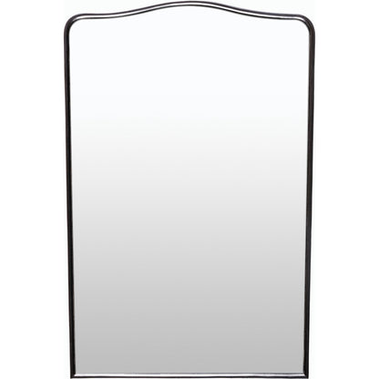 August Mirror by Livabliss in frame: black and matte. Made from manufactured wood in a modern style.