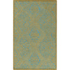Blue, Olive / 2' x 3'
