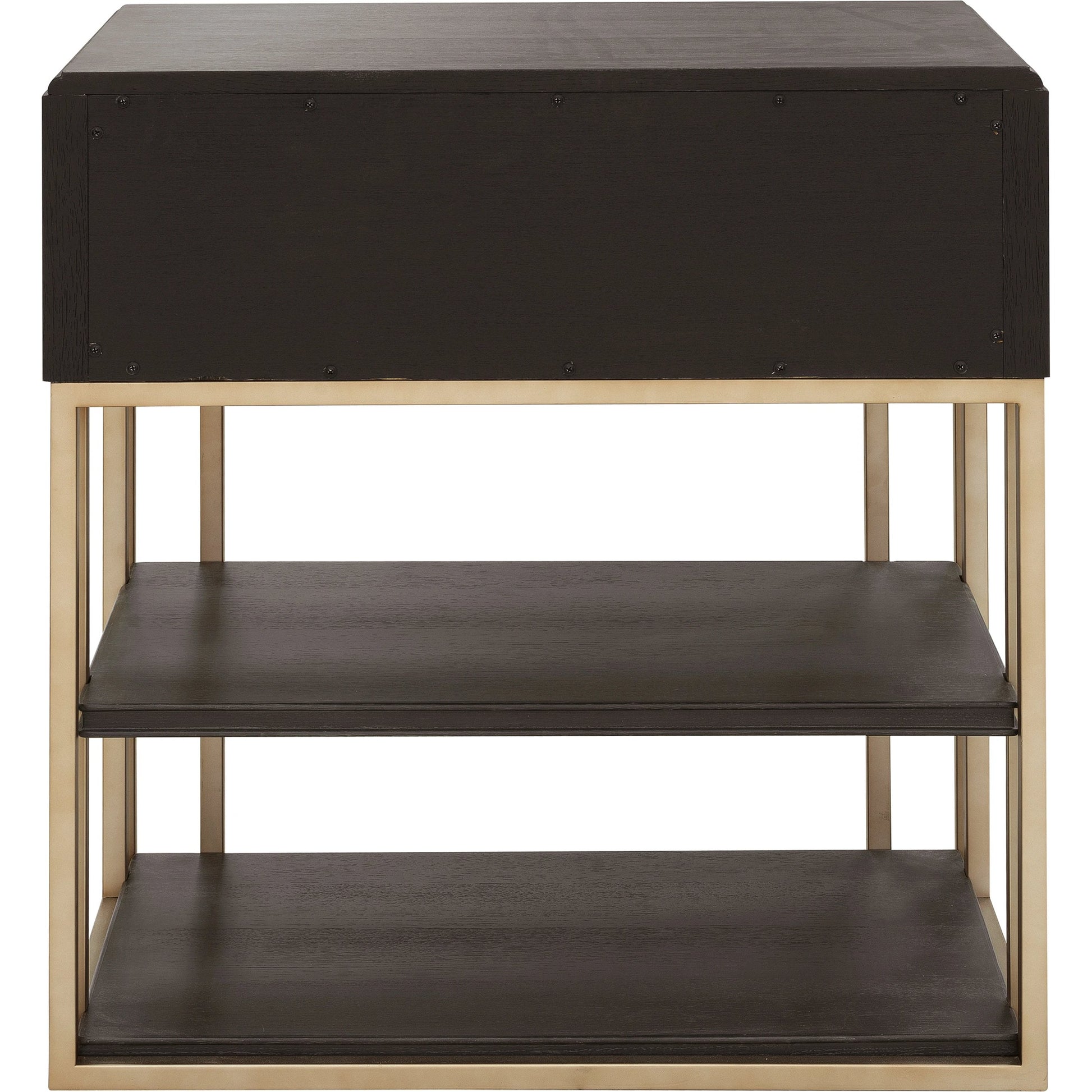 West End Nightstand with Storage-Drawer by Pulaski Furniture in tuxedo. Made from rubberwood in a modern style.