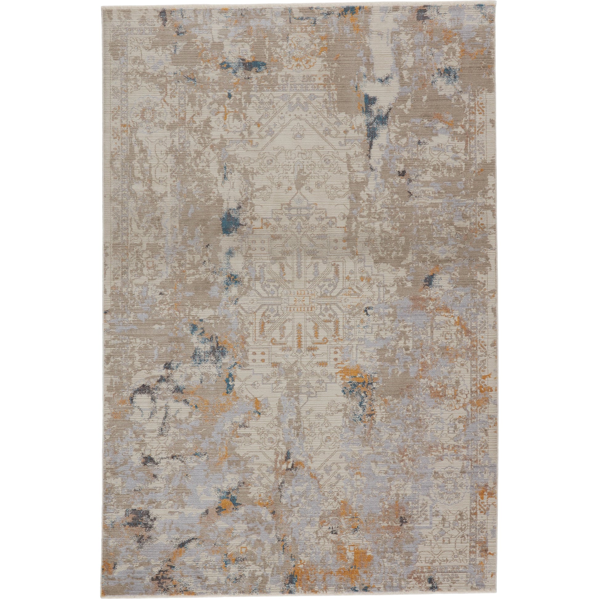 Hammon Rug by Vibe by Jaipur Living in gray, gold. Made from 100% polyester in a unique style.