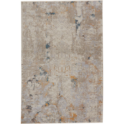 Hammon Rug by Vibe by Jaipur Living in gray, gold. Made from 100% polyester in a unique style.