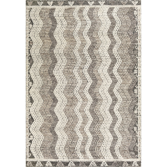 Tunus Rug - 24371 by Surya in ivory, medium gray, dark brown. Made from 100% new zealand wool in a unique style.