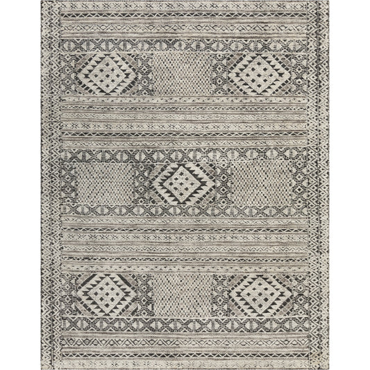 Tunus Rug - 24896 by Surya in black, off-white, charcoal. Made from 70% new zealand wool, 30% viscose in a unique style.
