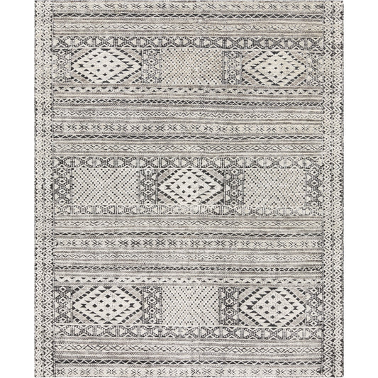 Tunus Rug - 24896 by Surya in black, off-white, charcoal. Made from 70% new zealand wool, 30% viscose in a unique style.
