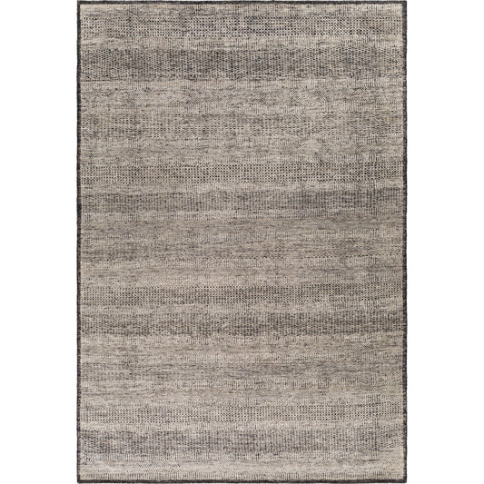 Tunus Rug - 25959 by Surya in gray, off-white, black, light sage. Made from 80% new zealand wool, 20% viscose in a unique style.