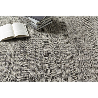 Tunus TUN-2305 Rug by Surya in gray, off-white, black, light sage. Made from 80% new zealand wool, 20% viscose in a unique style.