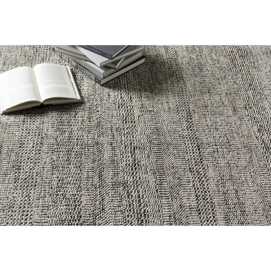 Tunus Rug - 25959 by Surya in gray, off-white, black, light sage. Made from 80% new zealand wool, 20% viscose in a unique style.