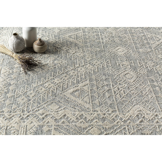 Tunus Rug - 25938 by Surya in slate, ink blue, light beige. Made from 100% new zealand wool in a unique style.