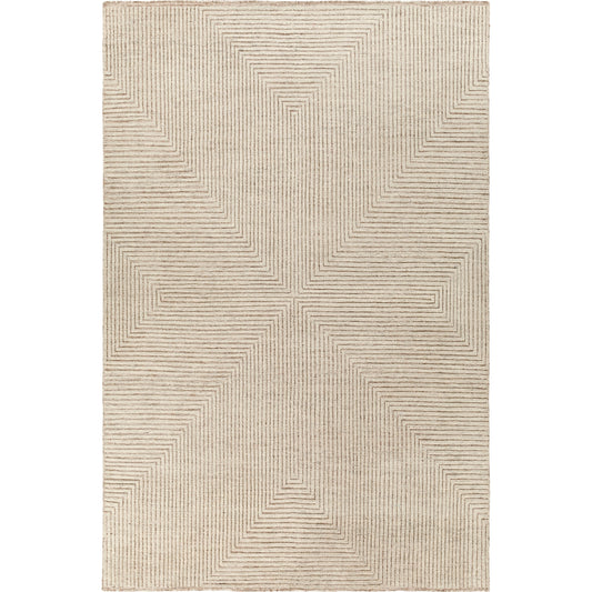 Tunus Rug - 26653 by Surya in light gray, light brown. Made from unique in a unique style.
