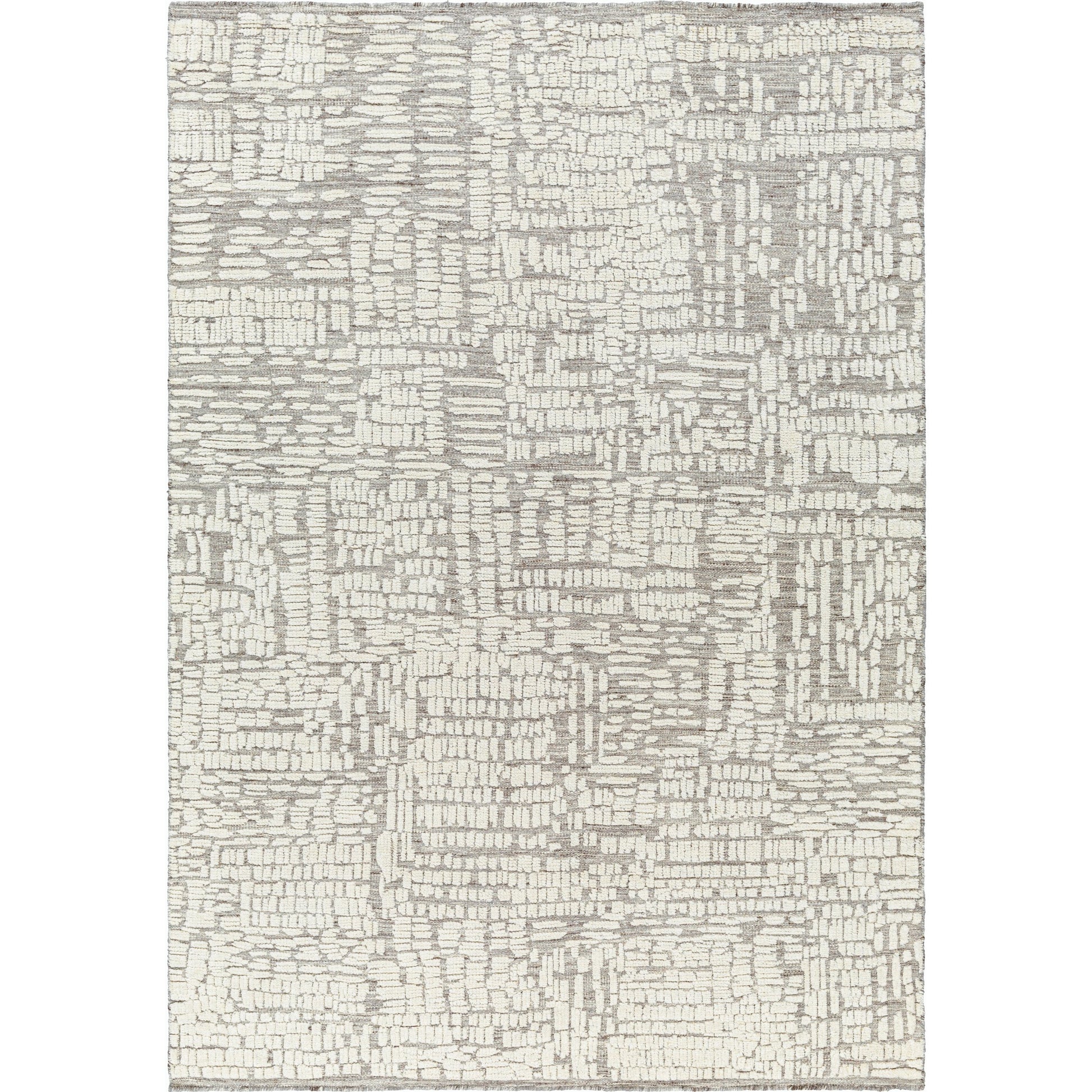 Tunus TUN-2310 Rug by Surya in taupe, ivory, charcoal. Made from main: 100% wool in a unique style.