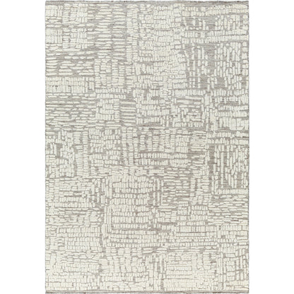 Tunus TUN-2310 Rug by Surya in taupe, ivory, charcoal. Made from main: 100% wool in a unique style.