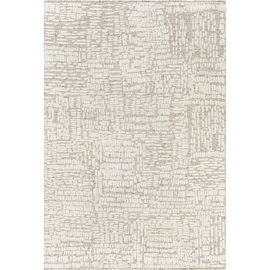 Tunus Rug - 31477 by Surya in ivory, medium gray, light gray. Made from main: 100% wool in a unique style.