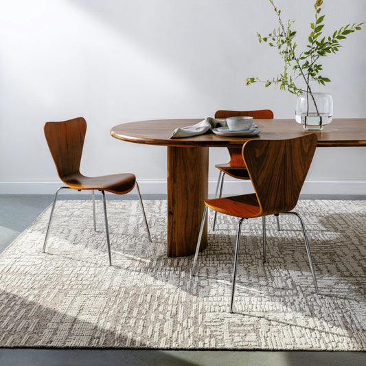 Tunus Rug - 31477 by Surya in ivory, medium gray, light gray. Made from main: 100% wool in a unique style.