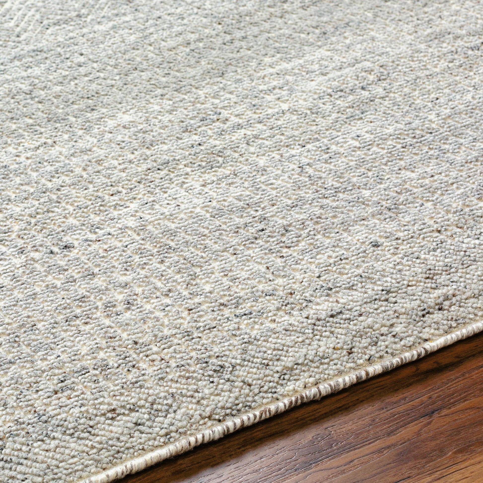 Tunus TUN-2312 Rug by Surya in light gray, ivory. Made from main: 100% wool in a unique style.